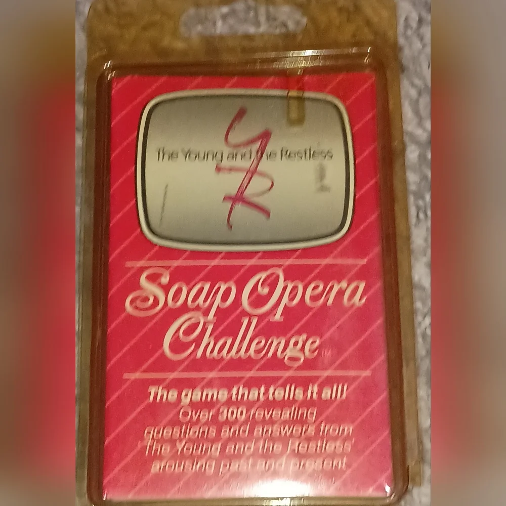Young &‎ The Restless Soap Opera  Challenge Vintage Card Game! 80s